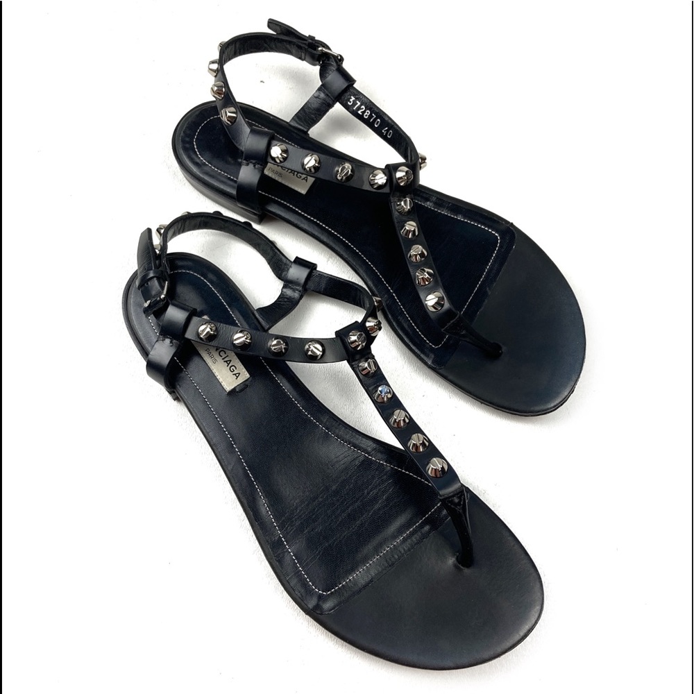 Balenciaga Studded Tstrap thong sandals